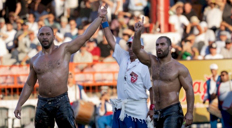 Başkan Arslan pehlivanları tebrik etti