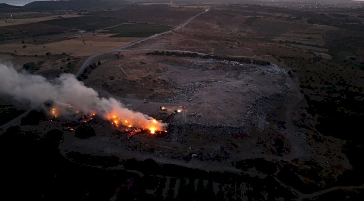 Çöplük yangını kontrol altında