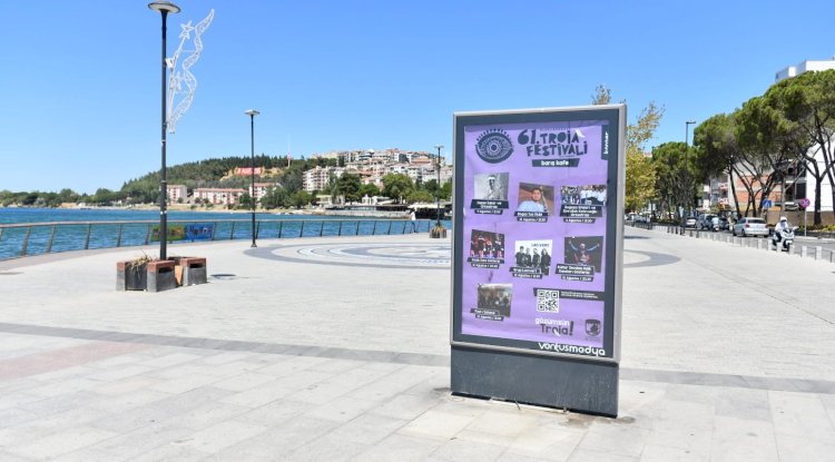 Troia Festivali Afişleri Çanakkale’yi Renklendirdi
