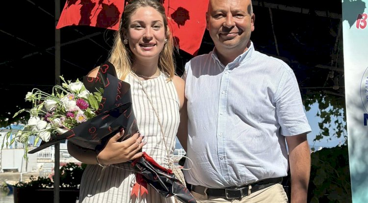 Milli sporcu Merve Vatana başkan Göztepe’ den tebrik