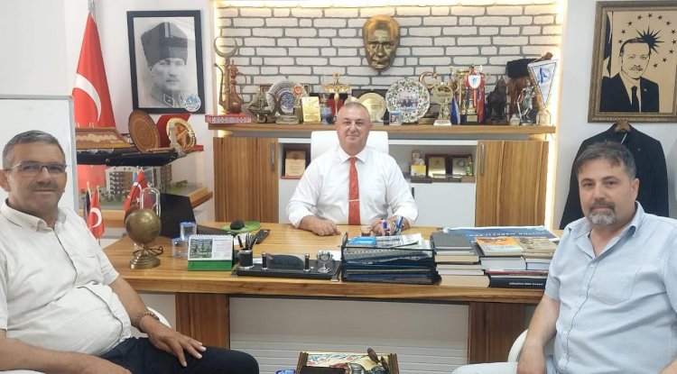 İlker Ülker’den Geyikli Belediye Başkanı Mevlüt Oruçoğlu'na Ziyaret