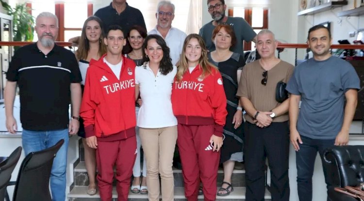 Başkan Keskin milli sporcuları tebrik etti