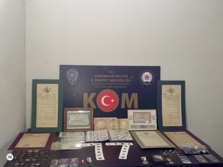 Ayvacık’ta tarihi eser operasyonu 