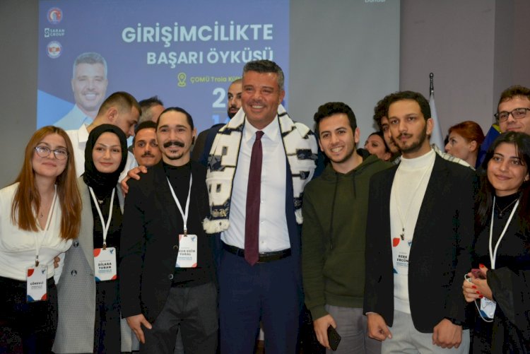 GİRİŞİMCİLİKTE BAŞARI ÖYKÜSÜ SARAN, TECRÜBELERİNİ ÖĞRENCİLERLE PAYLAŞTI (01.12.2022)