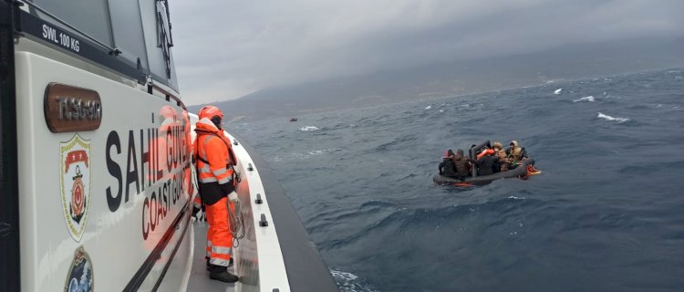 66 düzensiz göçmen kurtarıldı 
