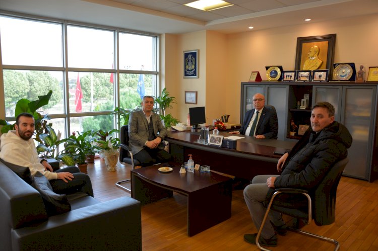 Başkan Deniz misafirlerini ağırlıyor