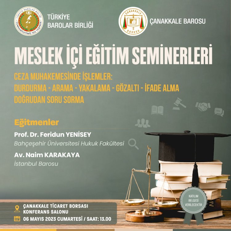 Meslekiçi Eğitim Semineri Düzenlenecek