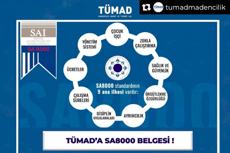 TÜMAD’A SA8000 BELGESİ!