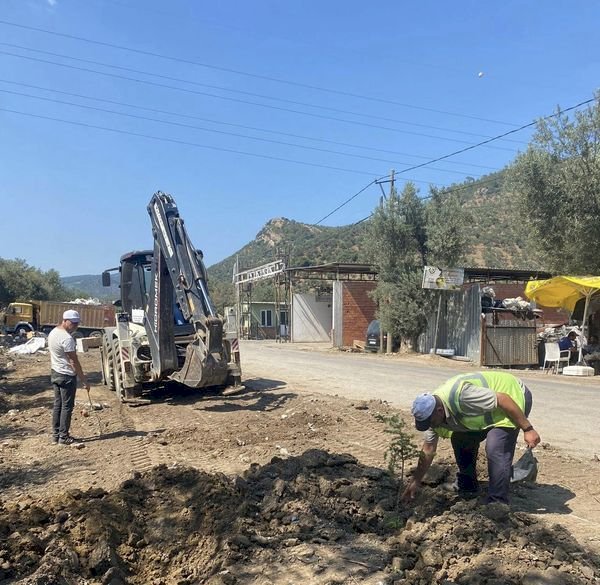 Küçükkuyu’da peyzaj çalışmaları sürüyor