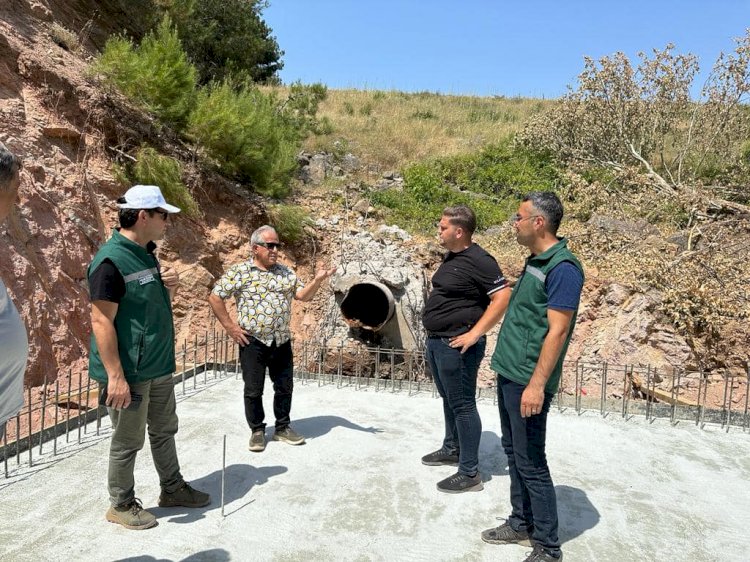 Güldoğan gölet çalışmalarını inceledi