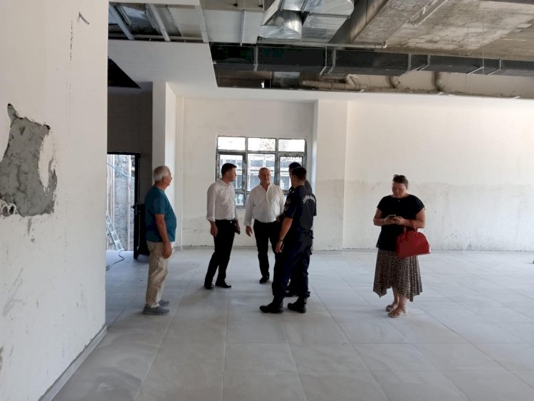 Oruçoğlu okul yapımını inceledi