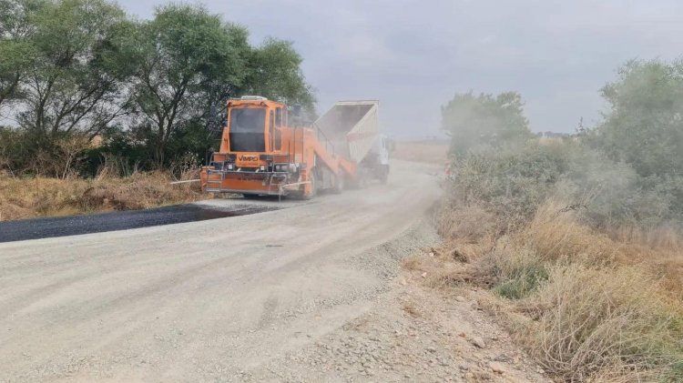 Bahadırlı yolu asfaltlandı