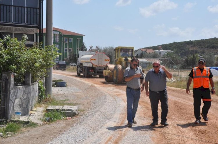Biga Kemer Köyünde çalışmalar sürüyor
