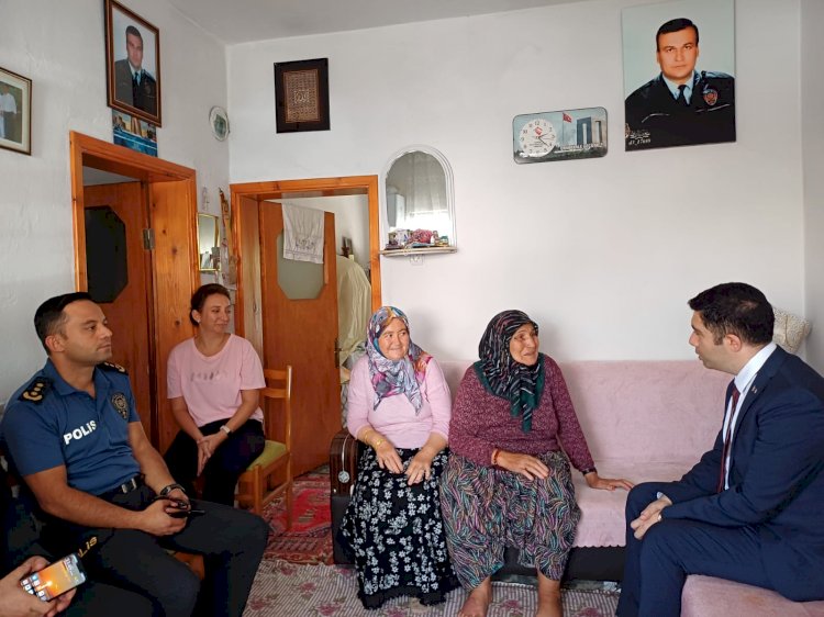 Bayramiç’te şehit aileleri ziyaret edildi