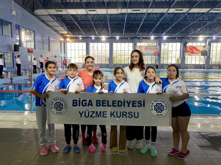 Bigalı yüzücüler gururlandırdı