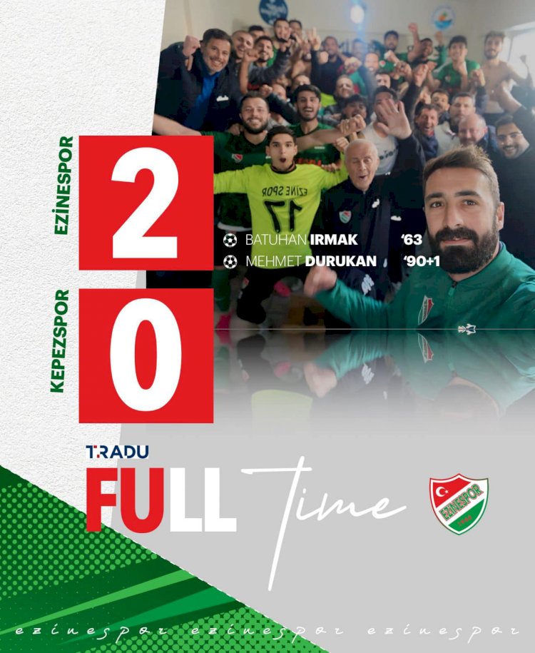 Ezinespor deplasmanda kazandı, liderliğe yükseldi