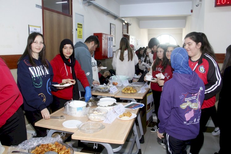 Öğrencilerin hazırladığı ürünler damak tadına sunuldu