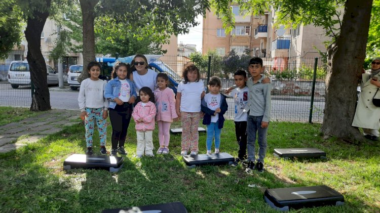 Çocuklar doyasıya eğlendi