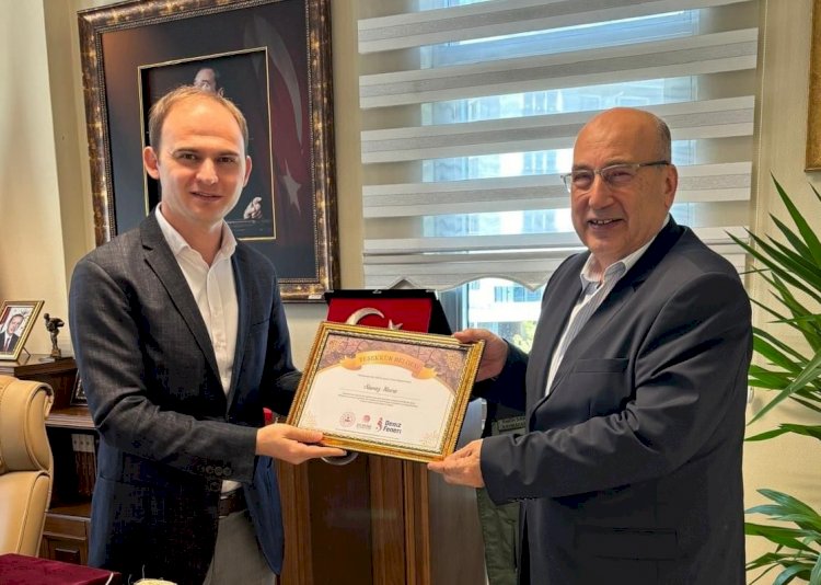 Ayvacık Kaymakamı Sak’tan, Koca’ya teşekkür belgesi