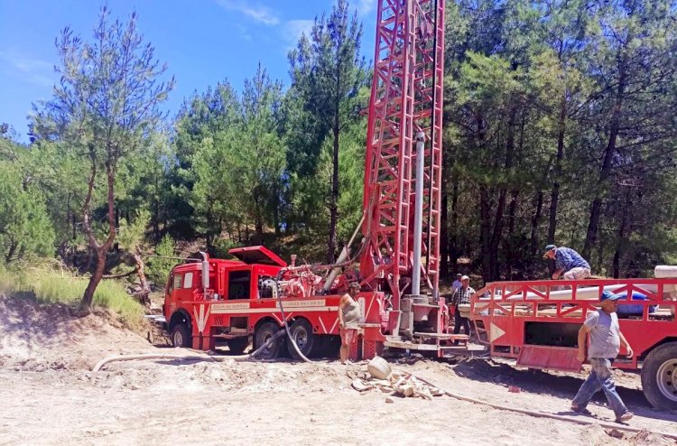 Koşuburnu Köyünde sondaj çalışması