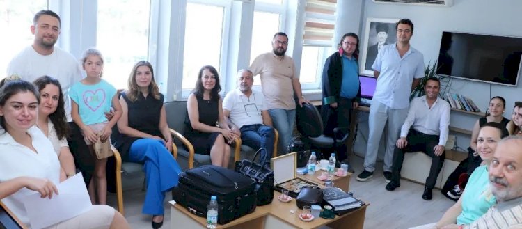 Başkan Keskin, Ezine’de meslektaşlarıyla görüştü